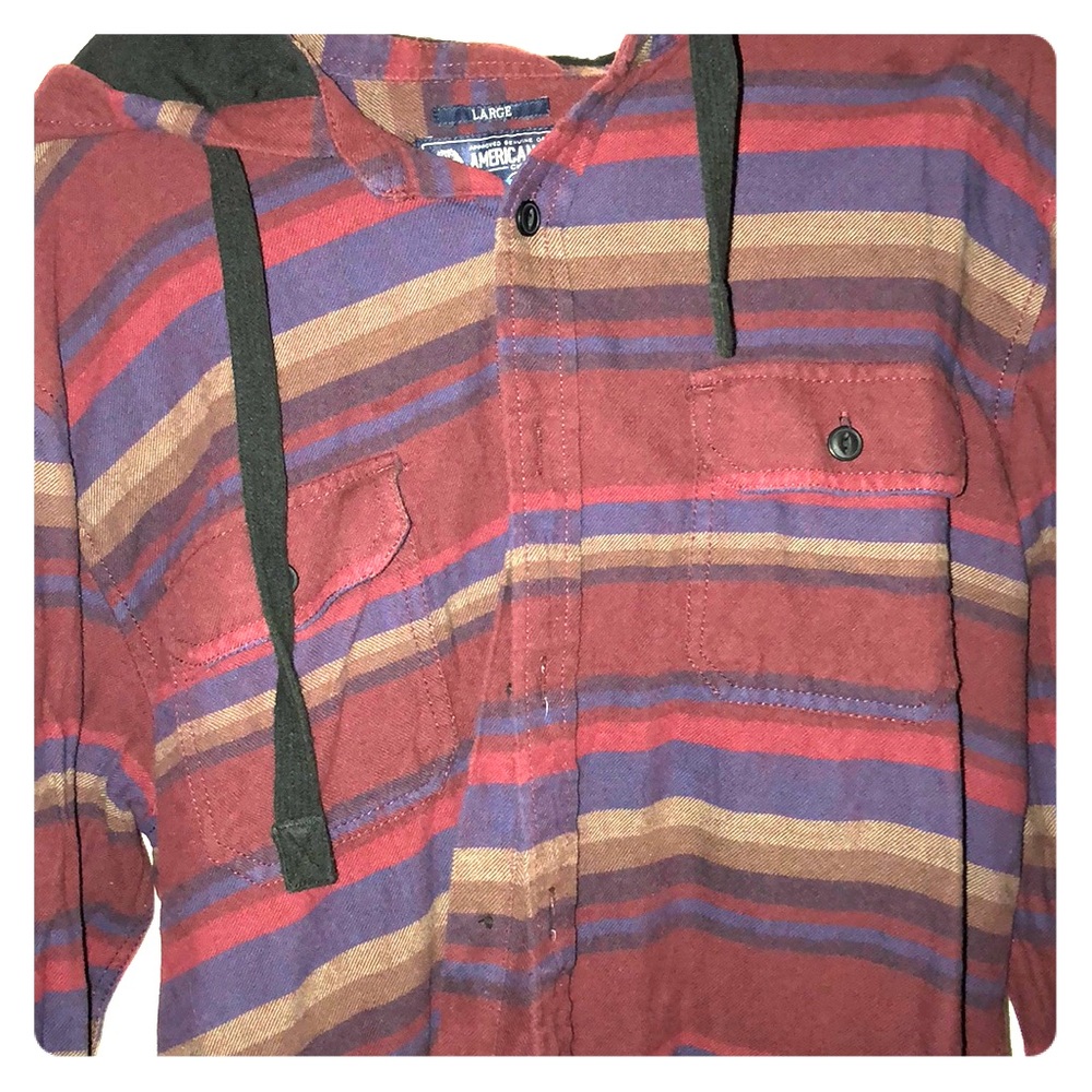 Rustic colored hooded T-shirt